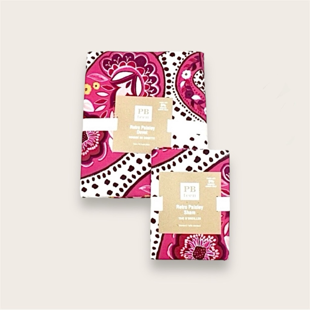 Pottery Barn Teen Duvet Cover Sham Set Twin New